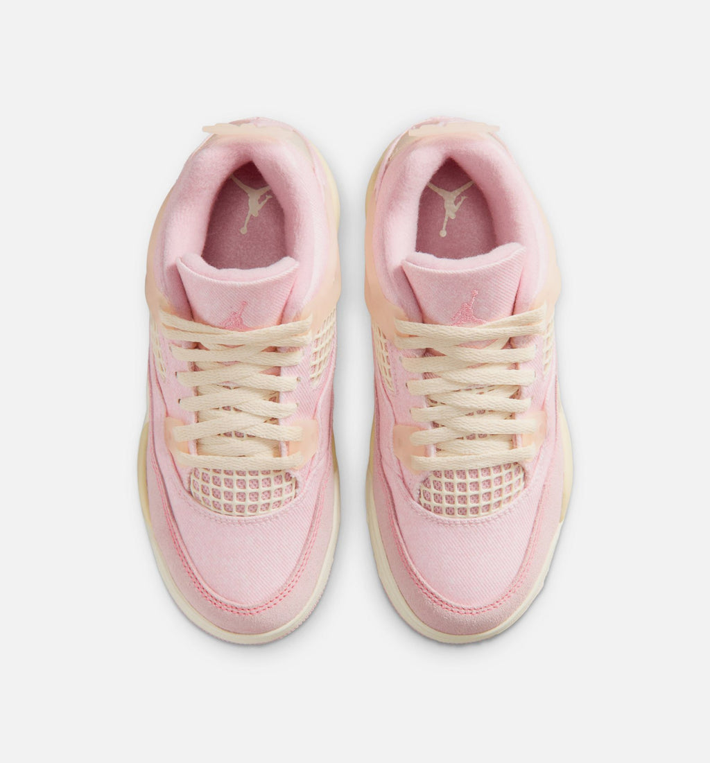 Air Jordan 4 Retro Pink Pearl & Iced Carmine Preschool Lifestyle Shoes - Pearl Pink/Iced Carmine/Coconut Milk