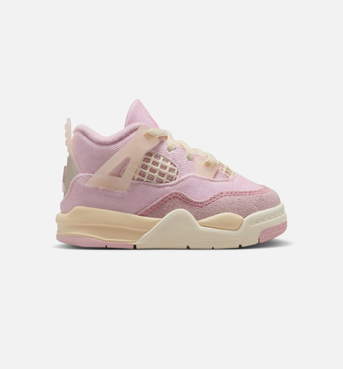 Air Jordan 4 Retro Pink Pearl And Iced Carmine Infant & Toddler Lifestyle Shoe - Iced Carmine/Iced Carmine/Coconut Milk/Anthracite/Muslin/Pinksicle