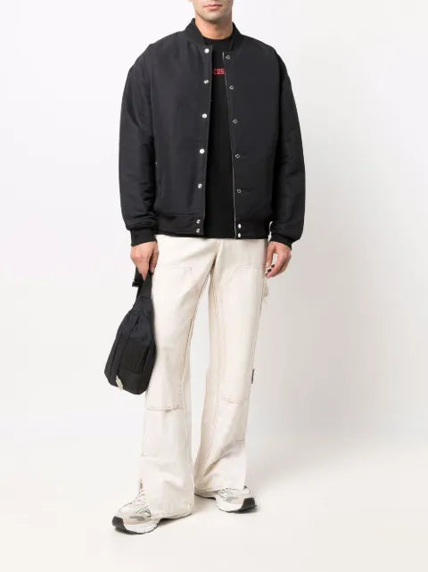 PUMA logo-patch detail bomber jacket