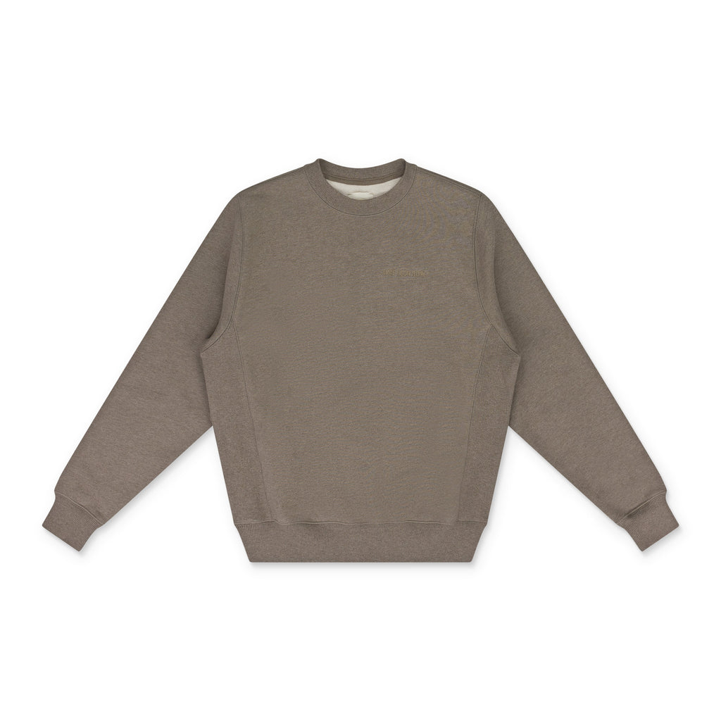 Brown Melange Uniform Crewneck Sweatshirt