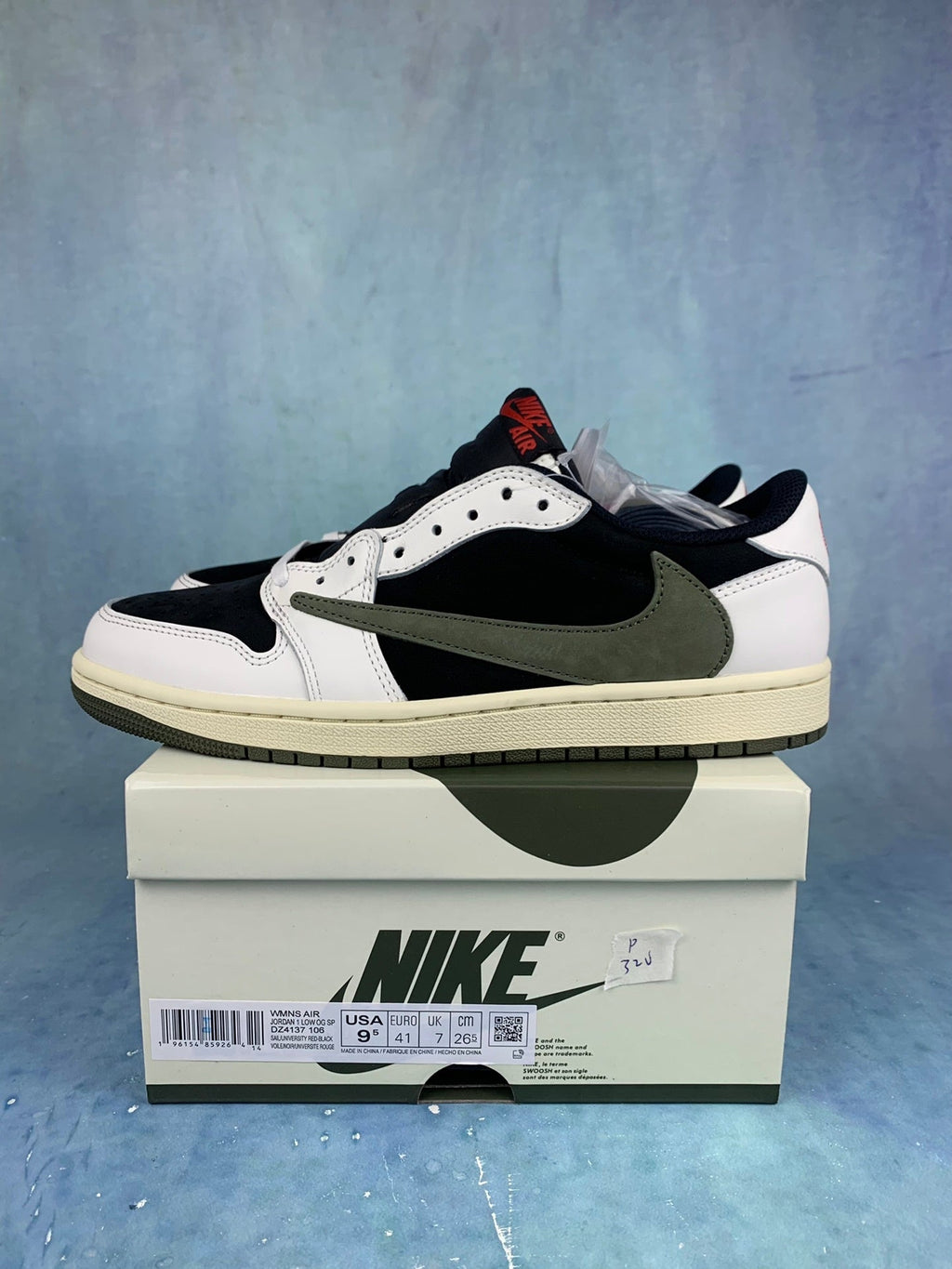 Air Jordan 1 Low Black/Green Olive 5.0 Unisex Sneakers DZ4137-106