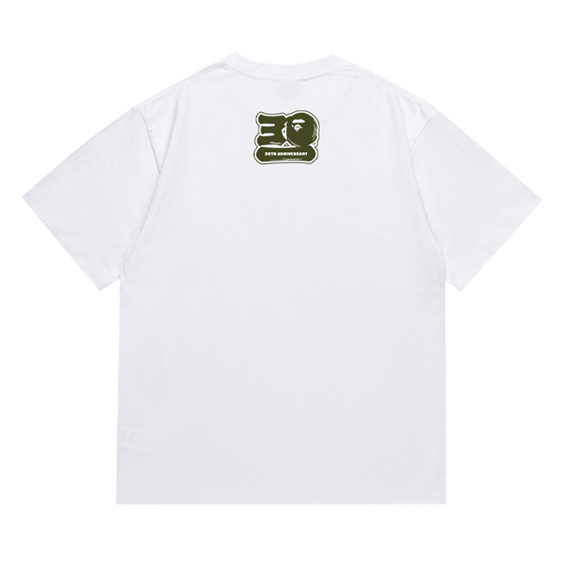 BAPE 30th Anniversary Red Ape Head Men's T-Shirt - Black