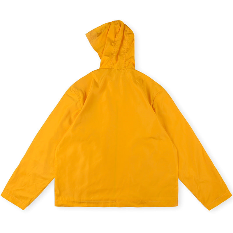 SAINT VANITY  Nylon Hooded Track Jacket “Yellow”