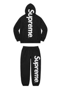 Supreme Side Logo Hoodie & Sweatpants Set – Black