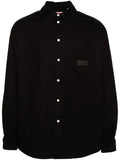 Kenzo logo-patch padded shirt jacket
