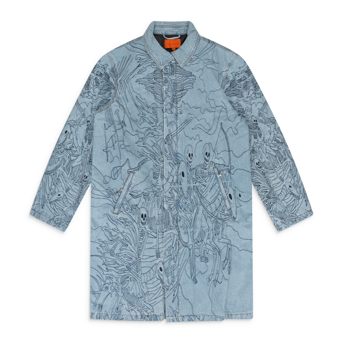 BLUE FOUR HORSEMEN TRENCH COAT