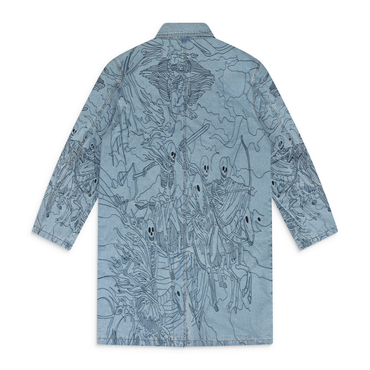 BLUE FOUR HORSEMEN TRENCH COAT