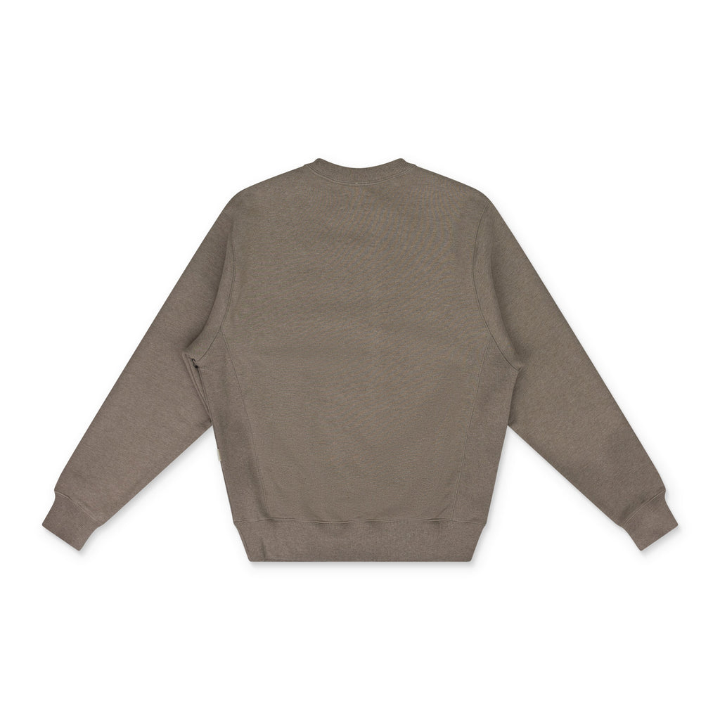 Brown Melange Uniform Crewneck Sweatshirt