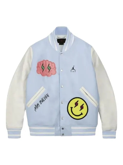 Jordan x J Balvin varsity bomber jacket