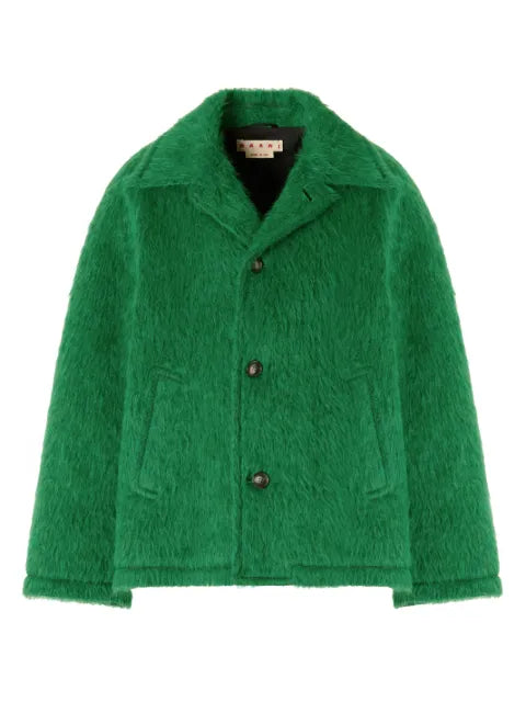 Marni  wool jacket with shaggy brushed finish