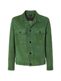 Zegna suede flap-pocket jacket