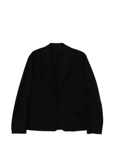sacai pinstriped button jacket
