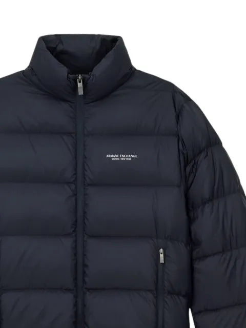 Armani Exchange zip-up puffer jacket