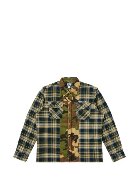 Billionaire Boys Club camouflage check woven