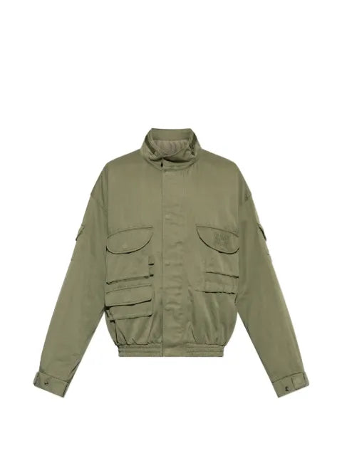 Balmain multi-pocket high-neck jacket