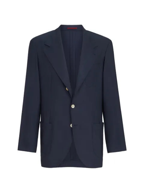 Brunello Cucinelli cashmere Batavia deconstructed blazer with patch pockets