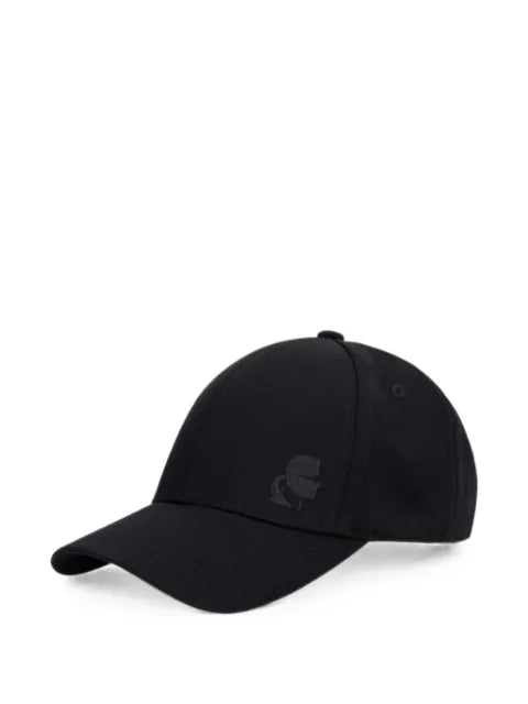 Karl Lagerfeld logo-patch baseball cap