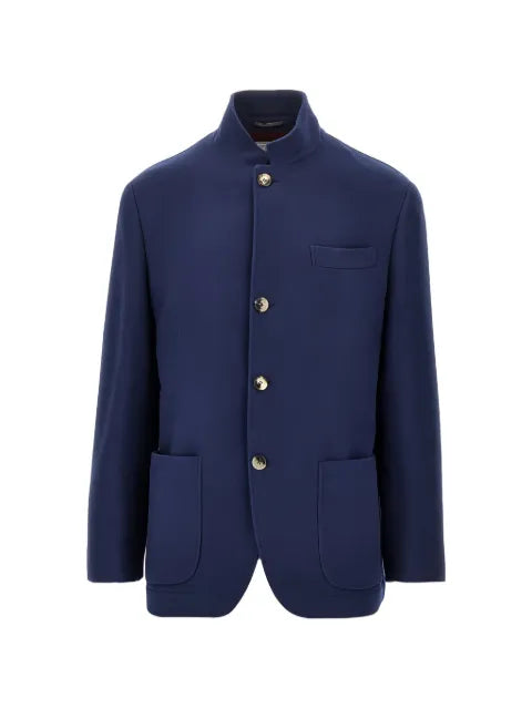 Brunello Cucinelli high-neck button-up blazer