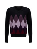 Ballantyne argyle V-neck sweater