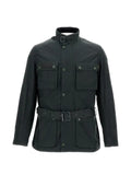 Barbour International Blackwell belted waxed jacket