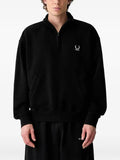 VETEMENTS logo-embroidered half-zip sweatshirt