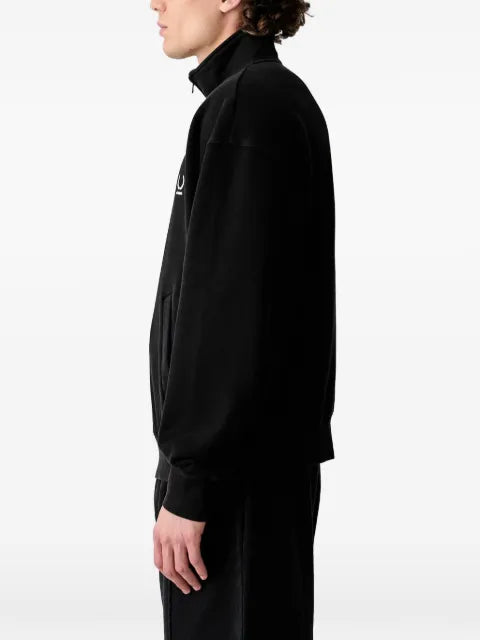 VETEMENTS logo-embroidered half-zip sweatshirt