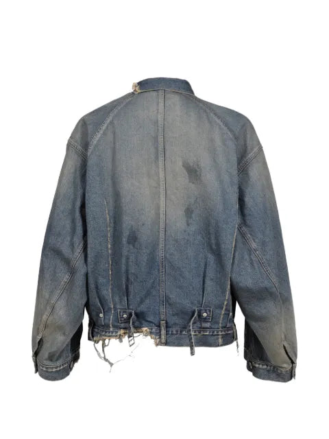 DAIRIKU 80YEAR distressed-effect denim jacket