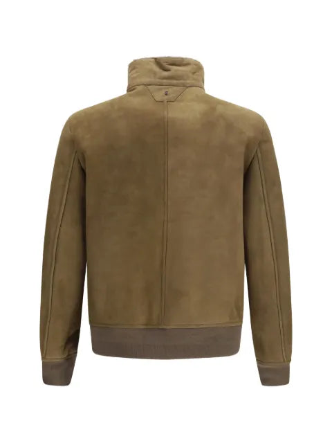 Salvatore Santoro high-neck suede jacket