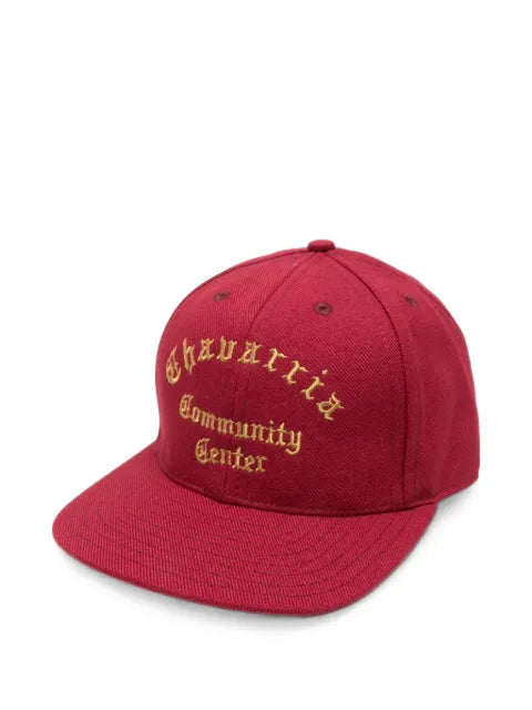 Willy Chavarria embroidered baseball cap with geradem peak