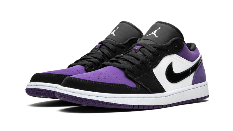 Air Jordan 1 Low 'Court Purple' – White & Vibrant Purple AJ1 Low with Classic Court-Ready Details