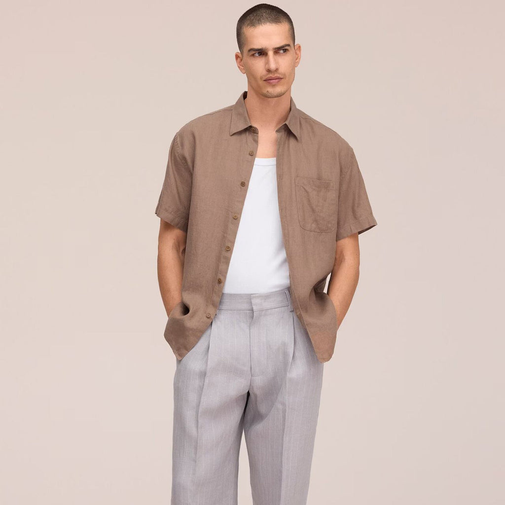 NN07 Deon SS Shirt: Clay Mirage
