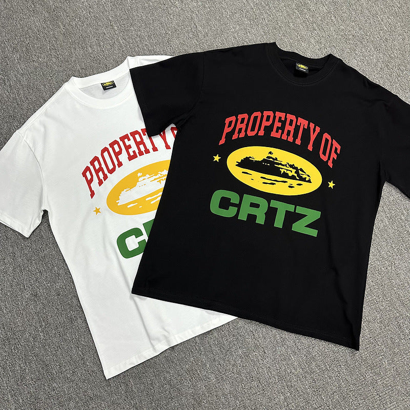 Corteiz Circle Logo Graphic Oversized Tee Streetwear Unisex