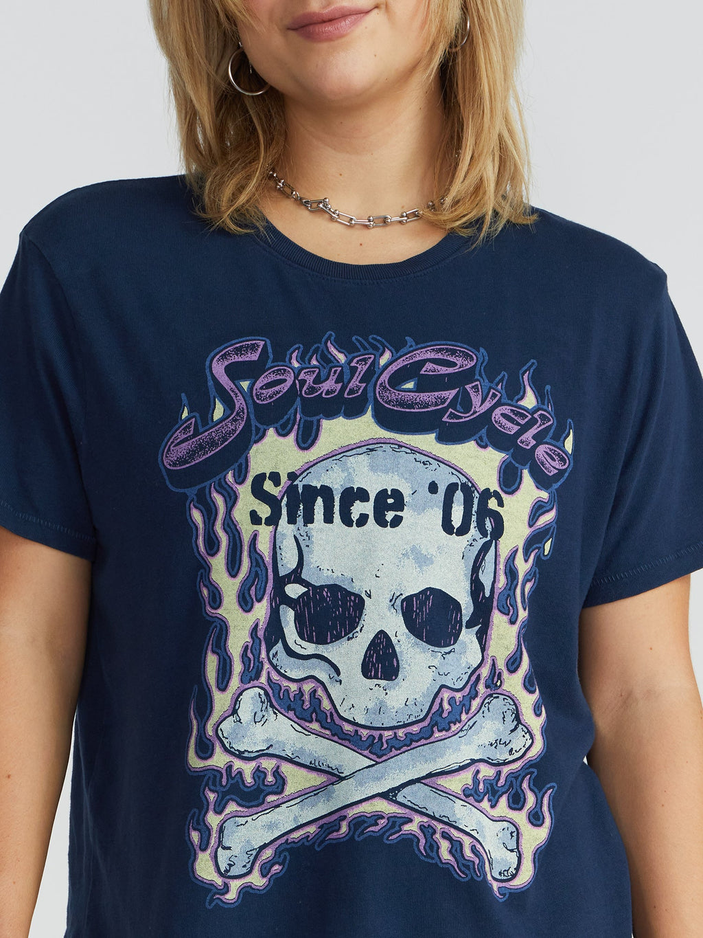 SOULCYCLE FIRE SKULL TEE