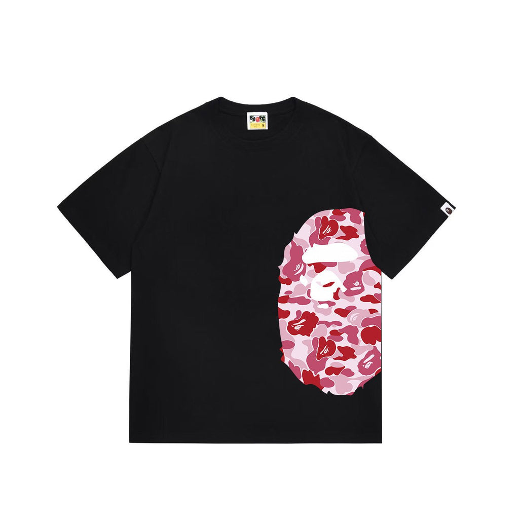 BAPE Pink Camo Ape Head Graphic Short-Sleeve T-Shirt