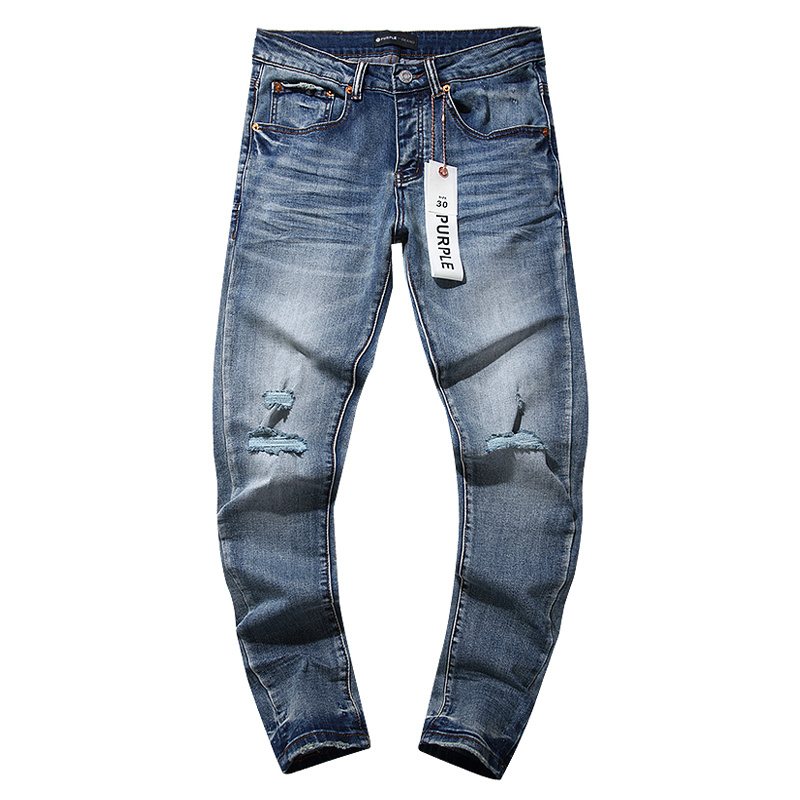 Purple Brand Distressed Blue Jeans