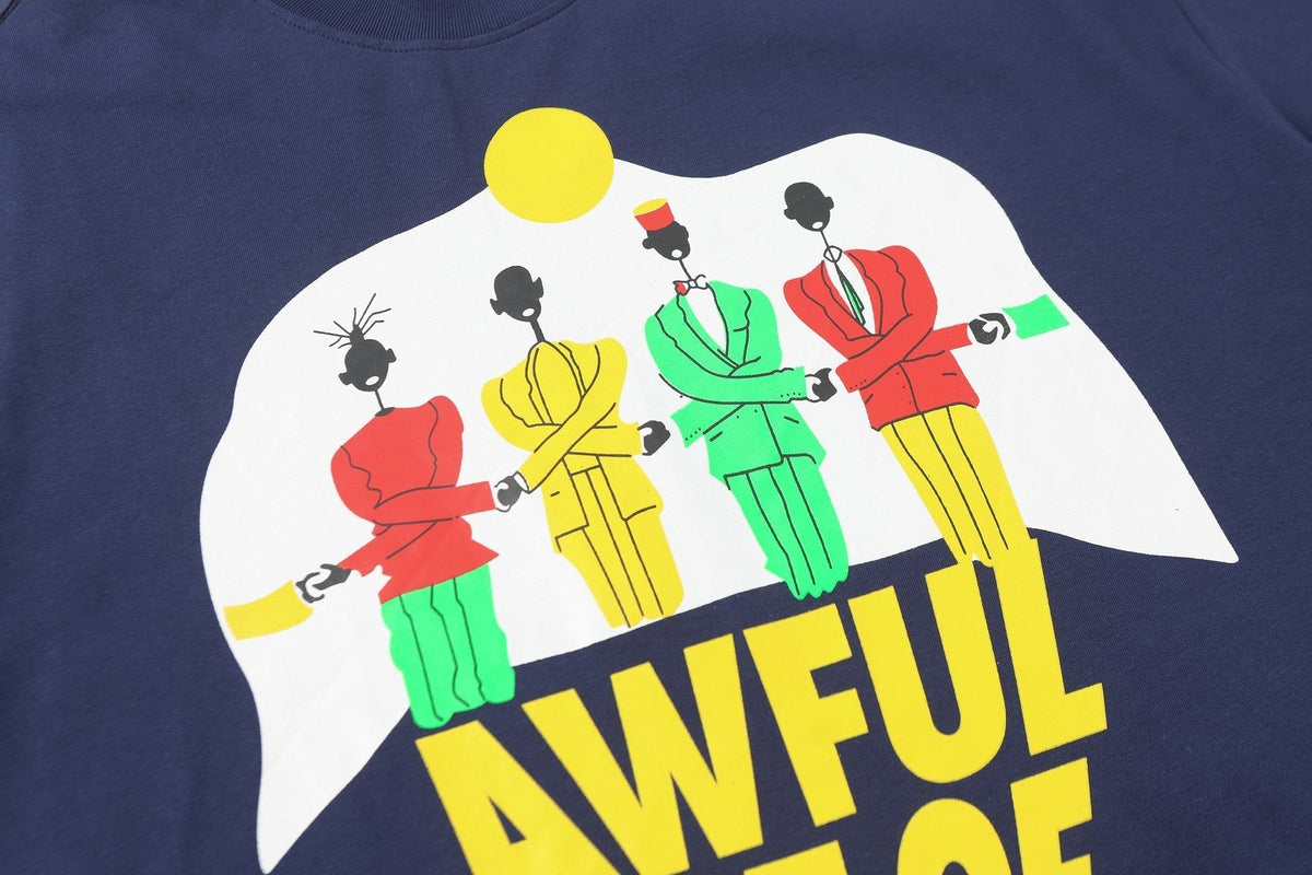THAT'S A AWFUL LOT OF COUGH SYRUP Navy Graphic Short-Sleeve T-Shirt