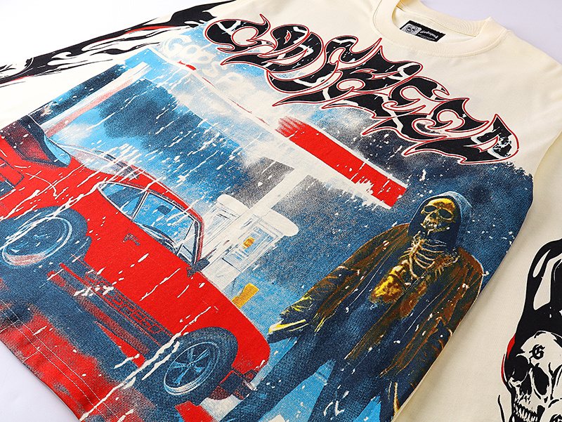 Godspeed Car Graphic Long-Sleeve T-Shirt