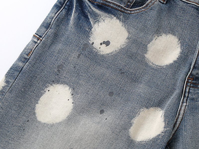 Purple Brand Bleach Splatter Denim Shorts