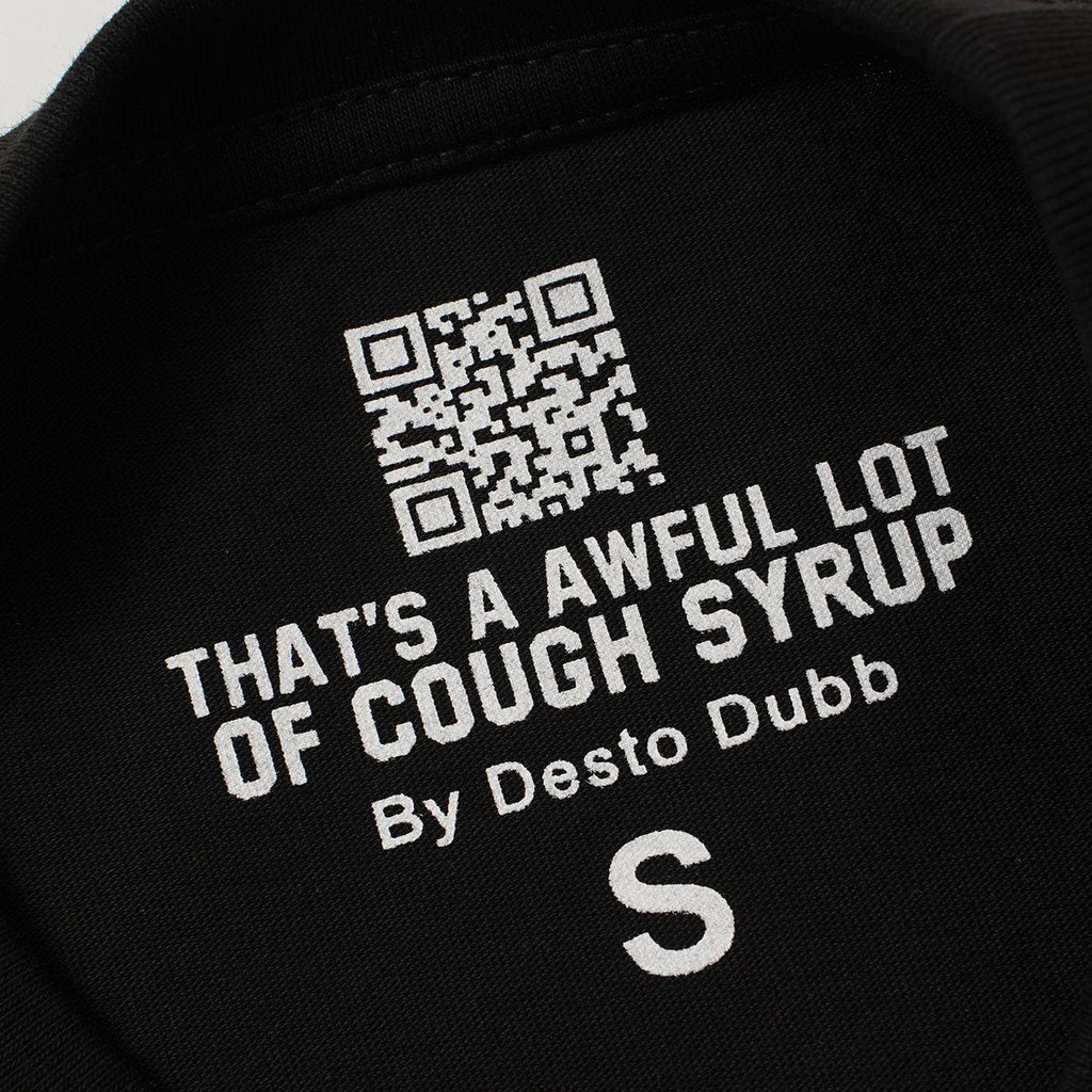 THAT'S A AWFUL LOT OF COUGH SYRUP P47 Graphic Black Short-Sleeve T-Shirt