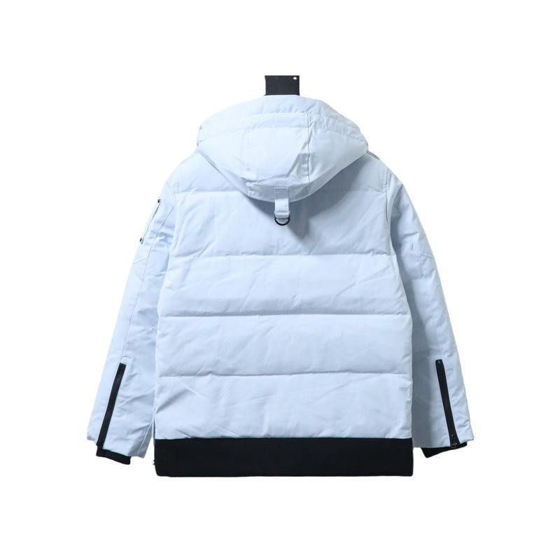 Moose Knuckles Multi-pocket Down Jacket Blue