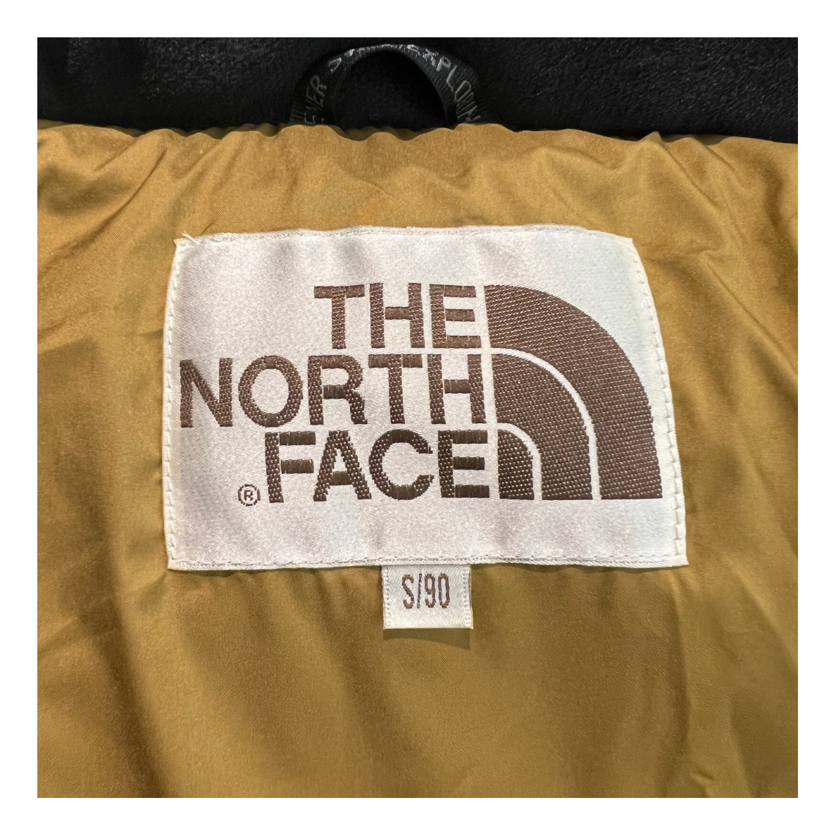 The North Face Colour-Block Hooded Long Puffer Coat – Tan