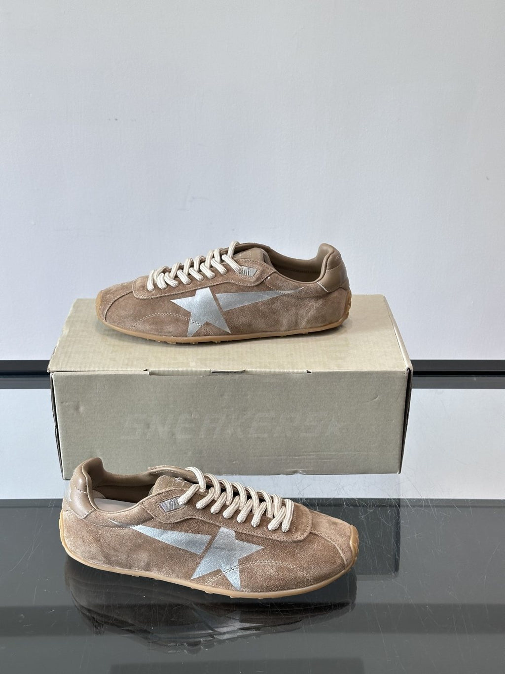 Golden Goose Brown Star Sneakers