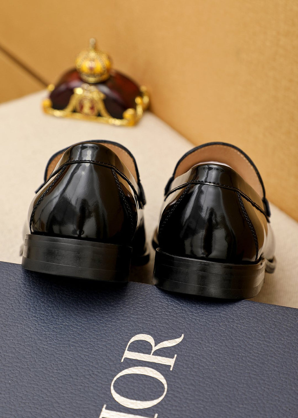 Dior Black Leather Loafers