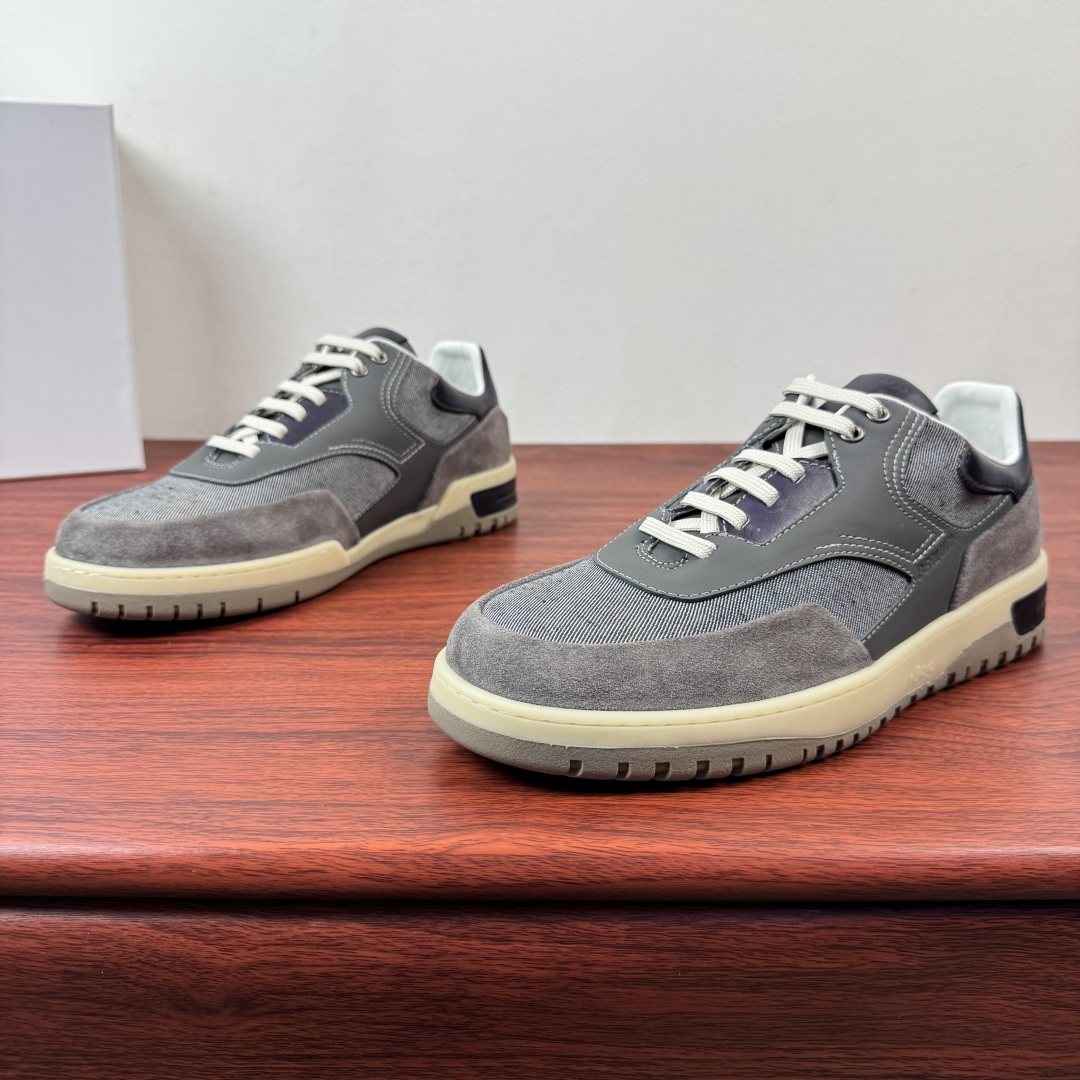 Berluti Paneled Low-Top Sneakers