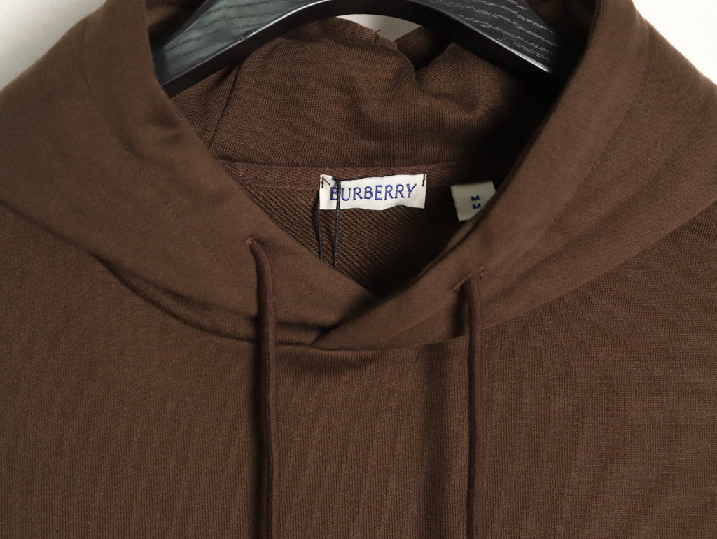 Burberry 25FW Logo-Print Pullover Hoodie - Dark Brown